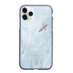 Чехол iPhone 11 Pro матовый Washington Capitals Grey Ice theme, цвет: 3D-серый
