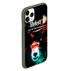 Чехол iPhone 11 Pro матовый Day of the Gusano: Live in Mexico - Slipknot, цвет: 3D-темно-зеленый — фото 2