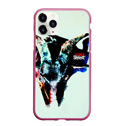 Чехол iPhone 11 Pro матовый Iowa - Slipknot, цвет: 3D-малиновый