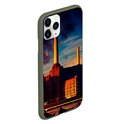 Чехол iPhone 11 Pro матовый Animals - Pink Floyd, цвет: 3D-темно-зеленый — фото 2