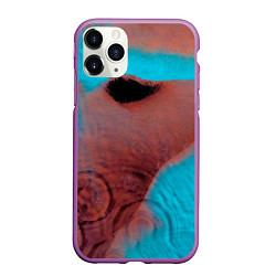 Чехол iPhone 11 Pro матовый Meddle - Pink Floyd, цвет: 3D-фиолетовый