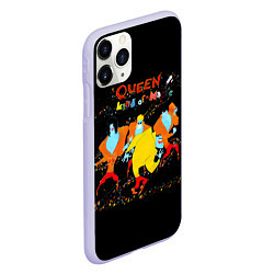 Чехол iPhone 11 Pro матовый A Kind of Magic - Queen, цвет: 3D-светло-сиреневый — фото 2