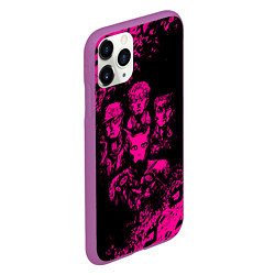 Чехол iPhone 11 Pro матовый JOJO BIZARRE ADVENTURE ПЕРСОНАЖИ, цвет: 3D-фиолетовый — фото 2