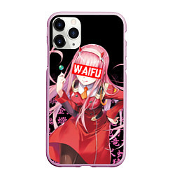 Чехол iPhone 11 Pro матовый 02, ZERO TWO, DARLING IN THE FRANXX, цвет: 3D-розовый