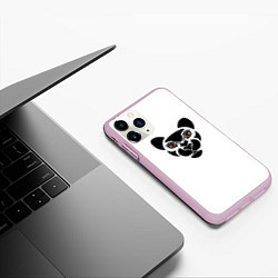 Чехол iPhone 11 Pro матовый Тигрица с 3D глазами, цвет: 3D-розовый — фото 2