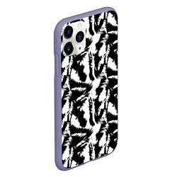 Чехол iPhone 11 Pro матовый Шкура Белого Тигра, цвет: 3D-серый — фото 2