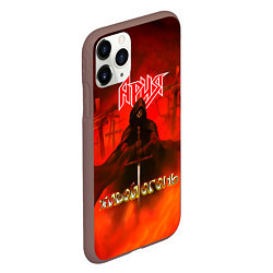 Чехол iPhone 11 Pro матовый Живой огонь - Ария, цвет: 3D-коричневый — фото 2