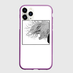 Чехол iPhone 11 Pro матовый Джузо Rage, цвет: 3D-фиолетовый