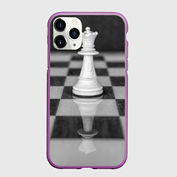 Чехол iPhone 11 Pro матовый Шахматы Ферзь, цвет: 3D-фиолетовый