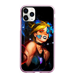 Чехол iPhone 11 Pro матовый Jojo Stone Ocean Jolyne cujoh, цвет: 3D-розовый