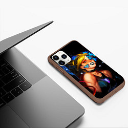 Чехол iPhone 11 Pro матовый Jojo Stone Ocean Jolyne cujoh, цвет: 3D-коричневый — фото 2