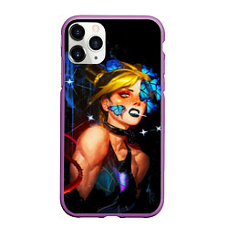 Чехол iPhone 11 Pro матовый Jojo Stone Ocean Jolyne cujoh, цвет: 3D-фиолетовый