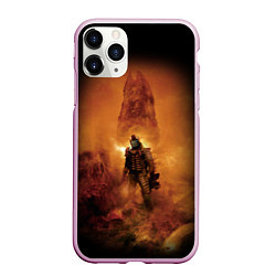 Чехол iPhone 11 Pro матовый DEAD SPACE, ОБЕЛИСК, цвет: 3D-розовый