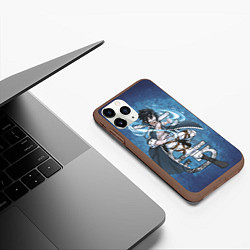 Чехол iPhone 11 Pro матовый Хвост Феи Грей Фуллбастер Gray Fullbuster, цвет: 3D-коричневый — фото 2