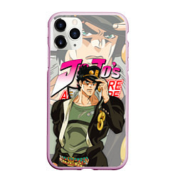 Чехол iPhone 11 Pro матовый JOJO BIZARRE ADVENTURE ДЖОДЖО, цвет: 3D-розовый