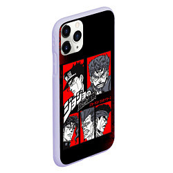 Чехол iPhone 11 Pro матовый JOJO BIZARRE ADVENTURE ДЖОДЖО АРТ, цвет: 3D-светло-сиреневый — фото 2