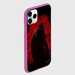 Чехол iPhone 11 Pro матовый DEAD SPACE АЙЗЕК КЛАРК В БРОНЕ, цвет: 3D-фиолетовый — фото 2