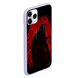 Чехол iPhone 11 Pro матовый DEAD SPACE АЙЗЕК КЛАРК В БРОНЕ, цвет: 3D-светло-сиреневый — фото 2