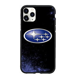 Чехол iPhone 11 Pro матовый SUBARU - Взрыв, цвет: 3D-черный