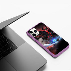 Чехол iPhone 11 Pro матовый DOTA ТЕНЬ, SHADOW FIEND, цвет: 3D-фиолетовый — фото 2