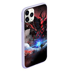 Чехол iPhone 11 Pro матовый DOTA ТЕНЬ, SHADOW FIEND, цвет: 3D-светло-сиреневый — фото 2