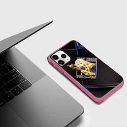 Чехол iPhone 11 Pro матовый Мастера меча онлайн, Алиса Цуберг, цвет: 3D-малиновый — фото 2