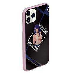 Чехол iPhone 11 Pro матовый Shogun Raiden Сёгун Райдэн Эи, Genshin Impact, цвет: 3D-розовый — фото 2