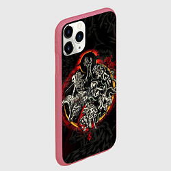 Чехол iPhone 11 Pro матовый ГЕРОЙ АНИМЕ БЕРСЕРК BERSERK, цвет: 3D-малиновый — фото 2