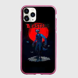 Чехол iPhone 11 Pro матовый Кровавая луна Легоси Beastars, цвет: 3D-малиновый