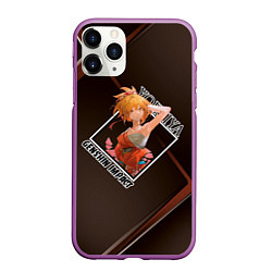 Чехол iPhone 11 Pro матовый Yoimiya Ёимия Наганохара, Genshin Impact, цвет: 3D-фиолетовый