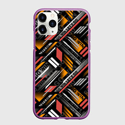 Чехол iPhone 11 Pro матовый GO WIN LETS GO, цвет: 3D-фиолетовый