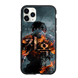 Чехол iPhone 11 Pro матовый ЗОВ АДА HELLBOUND, цвет: 3D-черный