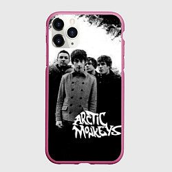 Чехол iPhone 11 Pro матовый Группа Arctic monkeys, цвет: 3D-малиновый