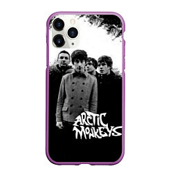 Чехол iPhone 11 Pro матовый Группа Arctic monkeys, цвет: 3D-фиолетовый