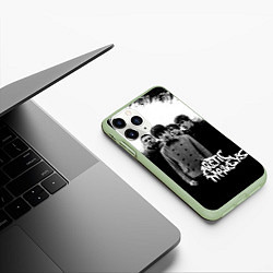 Чехол iPhone 11 Pro матовый Группа Arctic monkeys, цвет: 3D-салатовый — фото 2