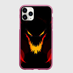 Чехол iPhone 11 Pro матовый DOTA 2 SHADOW FIEND ТЕНЬ ОГОНЬ, цвет: 3D-малиновый