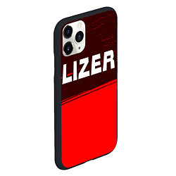 Чехол iPhone 11 Pro матовый Lizer - Краска, цвет: 3D-черный — фото 2