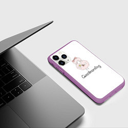 Чехол iPhone 11 Pro матовый Может кофейку?, цвет: 3D-фиолетовый — фото 2