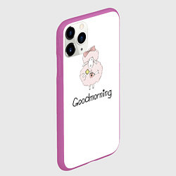 Чехол iPhone 11 Pro матовый Может кофейку?, цвет: 3D-фиолетовый — фото 2