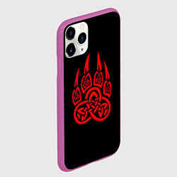 Чехол iPhone 11 Pro матовый ПЕЧАТЬ ВЕЛЕСЕ, РУНЫ, цвет: 3D-фиолетовый — фото 2