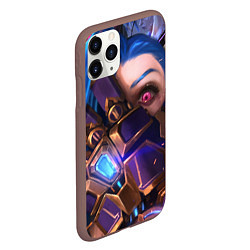 Чехол iPhone 11 Pro матовый JINX ПРИКРЫВАЕТ ЛИЦО LOL, цвет: 3D-коричневый — фото 2