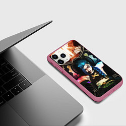 Чехол iPhone 11 Pro матовый ARCANE JINX ОБЛОЖКА LEAGUE OF LEGENDS, цвет: 3D-малиновый — фото 2