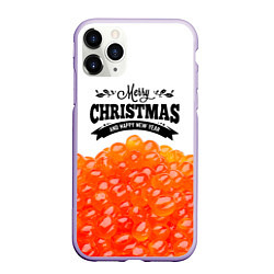 Чехол iPhone 11 Pro матовый ИКРА - Merry Christmas