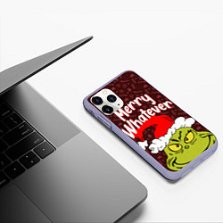 Чехол iPhone 11 Pro матовый ГРИНЧ GRINCH WHATEVER, цвет: 3D-светло-сиреневый — фото 2