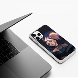 Чехол iPhone 11 Pro матовый АКАЛИ BADDEST, цвет: 3D-белый — фото 2