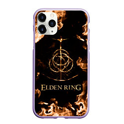 Чехол iPhone 11 Pro матовый Elden Ring Logo, цвет: 3D-светло-сиреневый