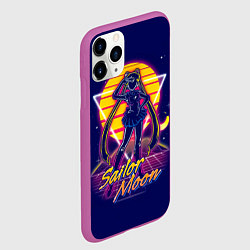 Чехол iPhone 11 Pro матовый Сейлор Мун космос, цвет: 3D-фиолетовый — фото 2