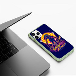 Чехол iPhone 11 Pro матовый Сейлор Мун космос, цвет: 3D-салатовый — фото 2