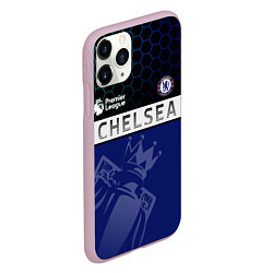 Чехол iPhone 11 Pro матовый FC Chelsea London ФК Челси Лонон, цвет: 3D-розовый — фото 2
