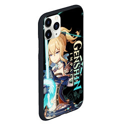 Чехол iPhone 11 Pro матовый Genshin Impact - Jean, цвет: 3D-черный — фото 2